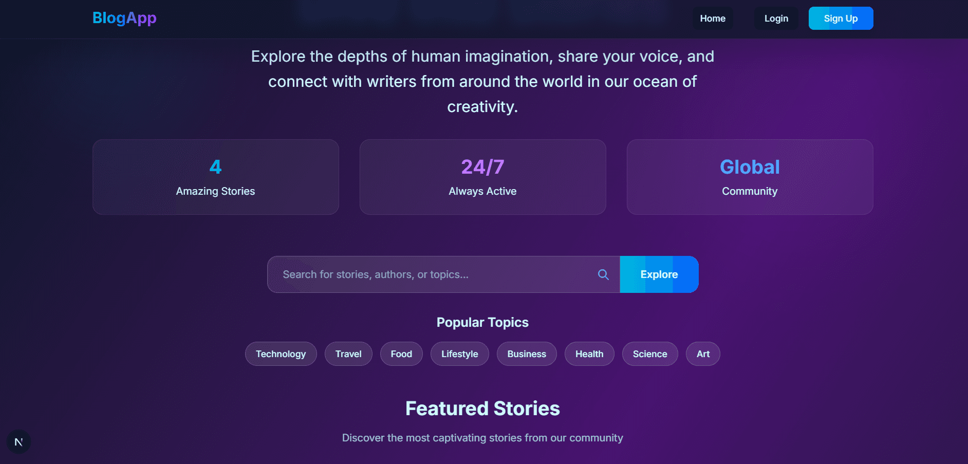 Blog App — Full-Stack Blogging Platform