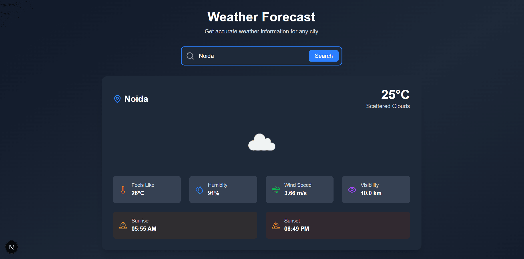 Weather Forecast App